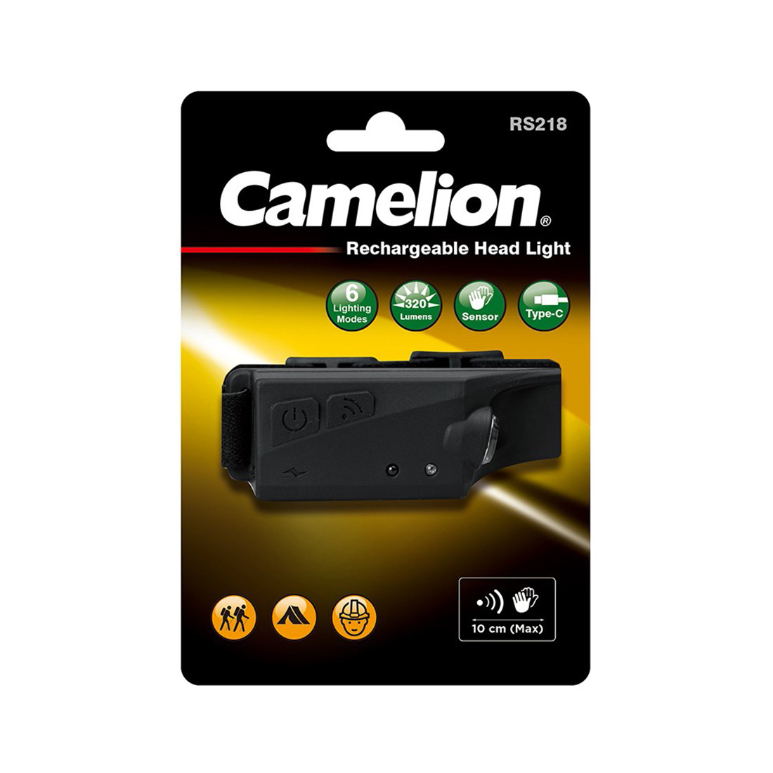 Перезаряжаемый налобный фонарь Camelion RS218 - фото 2 - id-p108131372