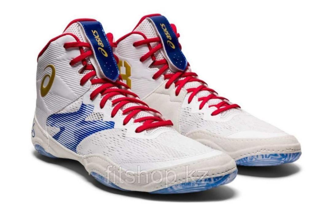 Борцовки Asics JB Elite 4 для вольной и греко-римской борьбы (Бело /голубые )