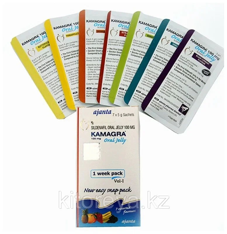 Желе-гель для потенции, Kamagra Oral Jelly 100mg x 7 шт.