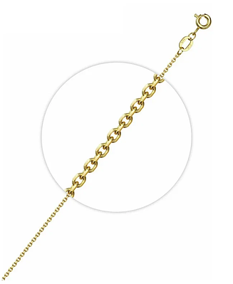 Золотая цепь Якорное плетение 50 см, 1,74 гр.