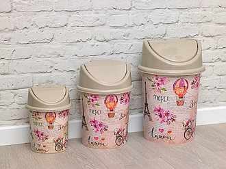 Контейнер д/мусора 4,0л "Париж" Violet plast