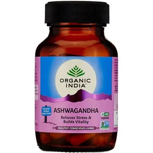 Ашваганда 60 капсул, Organic Indian