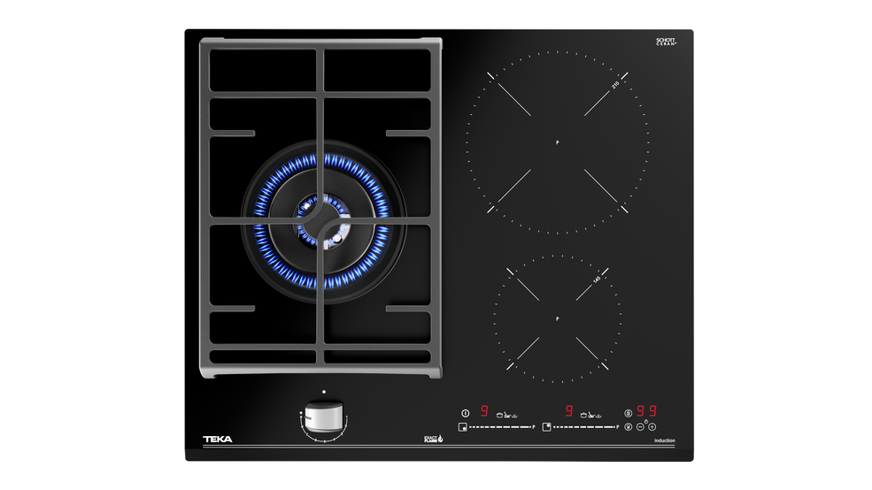 Газовая варочная поверхность Teka HYBRID JZC 63312 ABN Black - фото 2 - id-p108138601