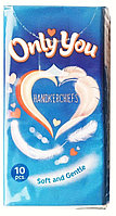 Бумажные носовые платочки Стандарт 2-х слойные Only you