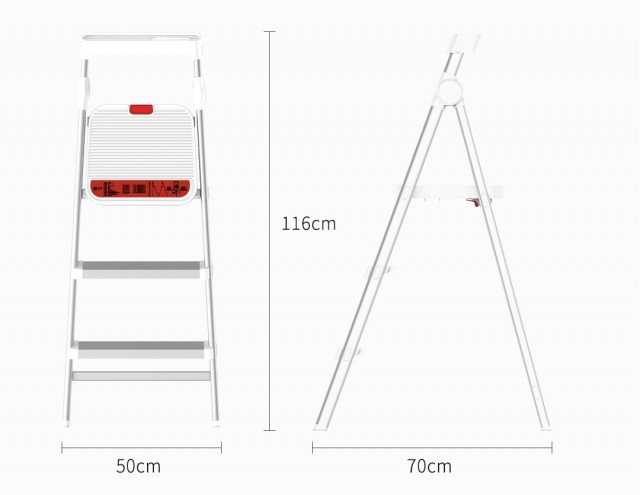Складная трехступенчатая лестница Xiaomi Yijie White, фото 1