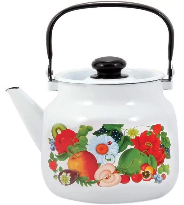 Чайник 3,5л "Фруктовый микс" (Лысьвенские Эмали, Россия), фото 1
