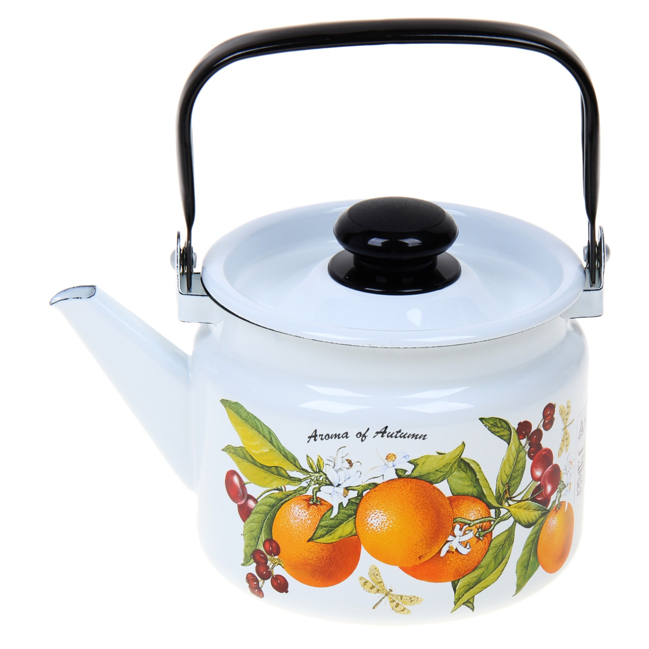 Чайник 2л "Фруктовая фантазия" (Лысьвенские Эмали, Россия), фото 1