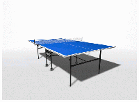 Теннисный стол всепогодный Wips Roller Outdoor Composite (СТ-ВКР) Синий (Столешница 4 мм)
