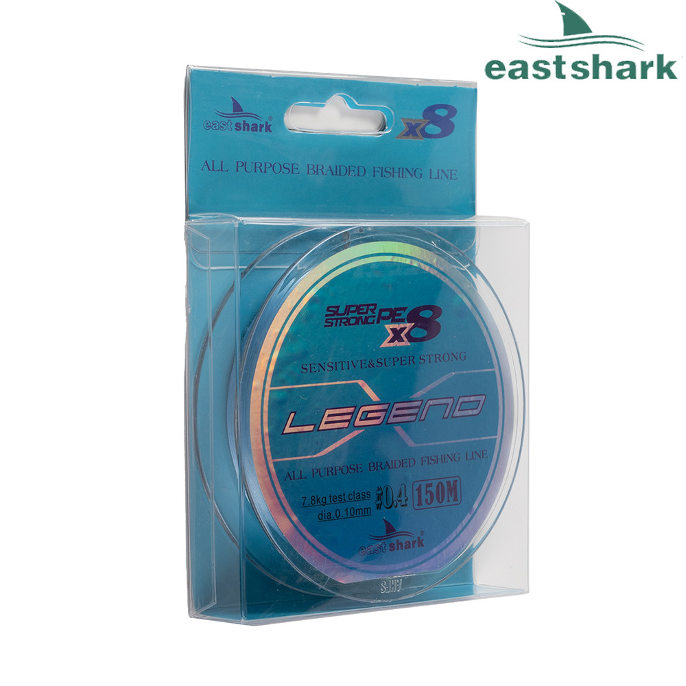 Шнур EastShark Legend X8 150м 0,10мм #0,4 голубой - фото 2 - id-p108144225