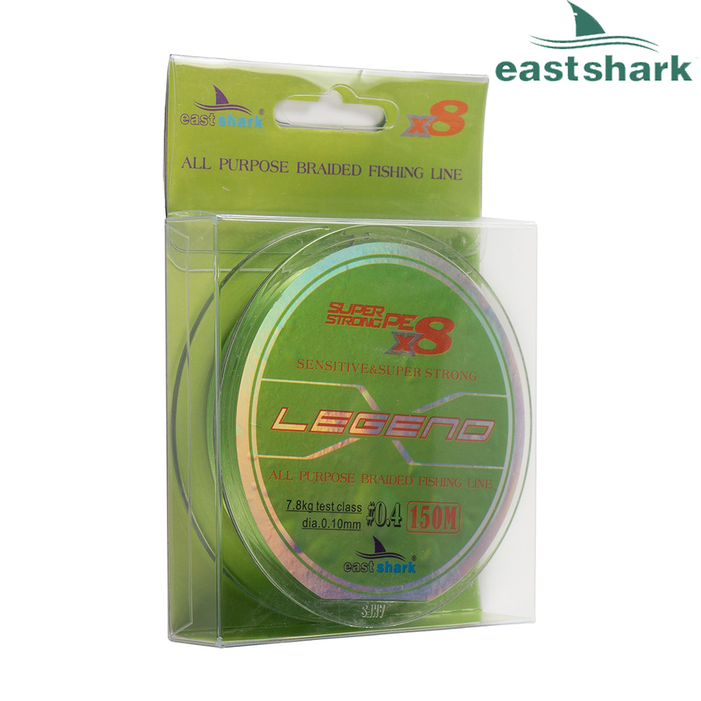 Шнур EastShark Legend X8 150м 0,10мм #0,4 зеленый - фото 3 - id-p108144235