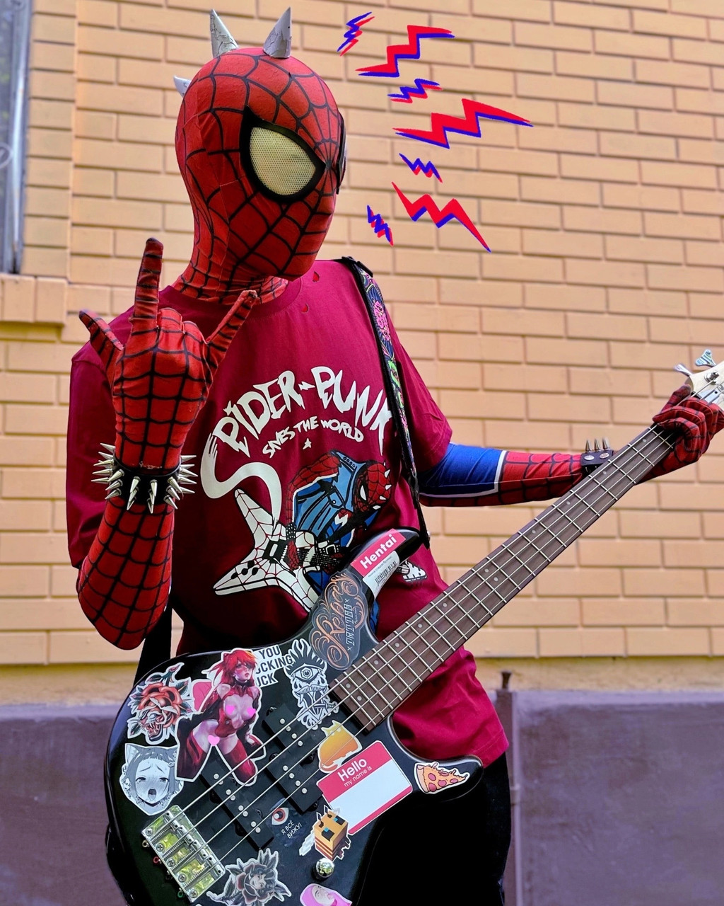 Футболка Spider-Punk Saves The World - фото 1 - id-p108126001