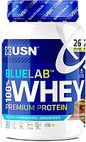 Протеин BlueLab 100% Whey, 908 g, USN Caramel chocolate