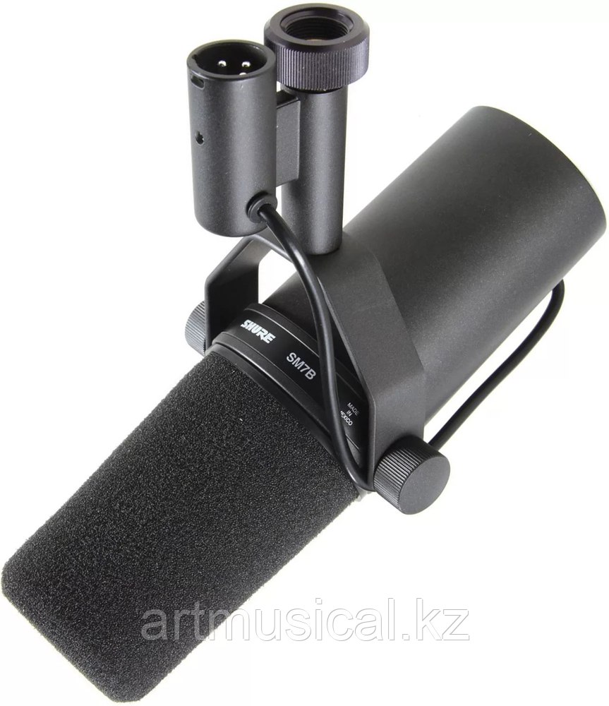 SHURE SM7B Динамический конденсаторный студийный микрофон для телевидения и радиовещания - фото 1 - id-p108145253