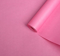 Бумага упаковочная, крафтовая, нежно-розовая однотонная, двусторонняя, 0.5*10 м, 70 г/м², рулон