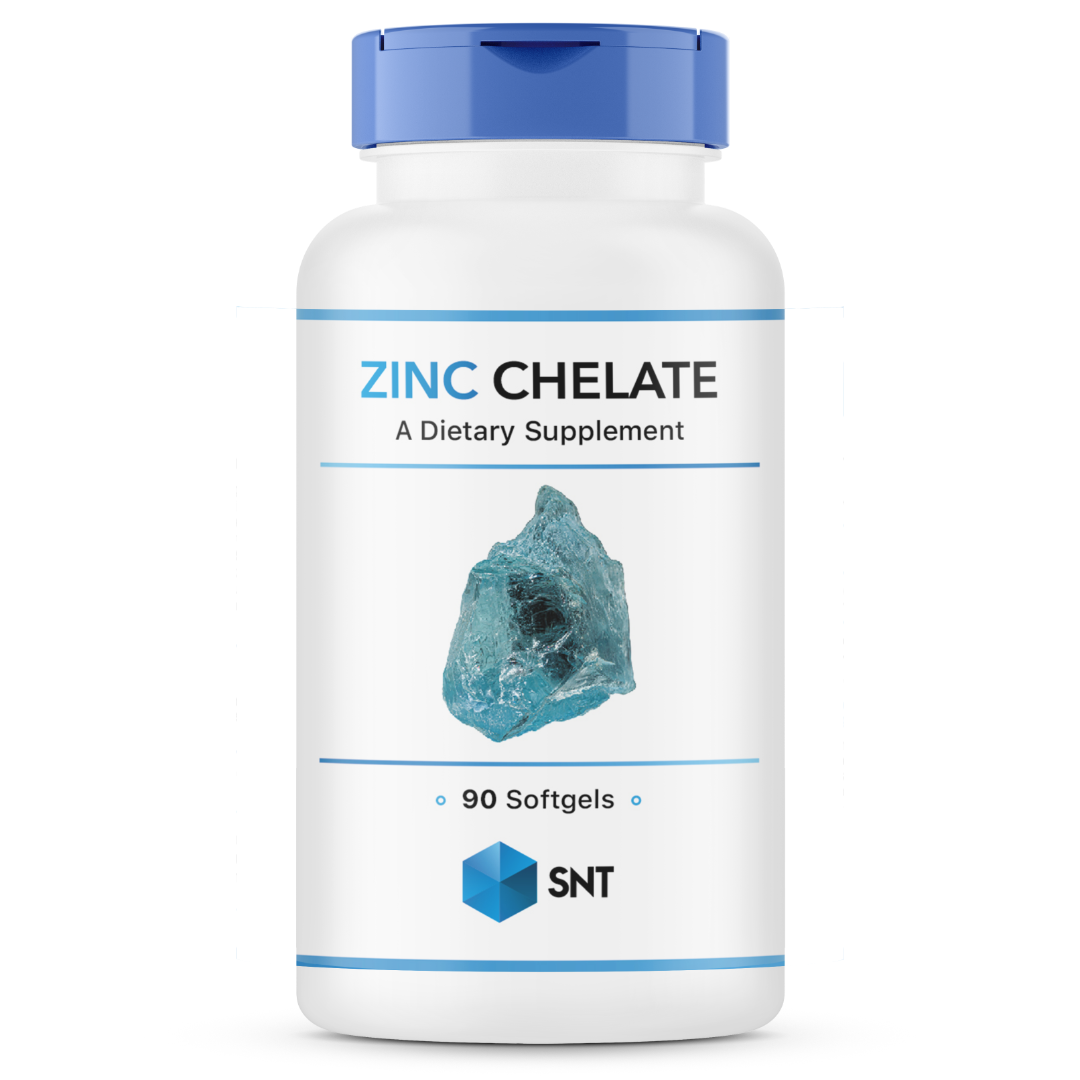 Zinc Chelate, 30 mg, 90 softgels, SNT - фото 1 - id-p96303119