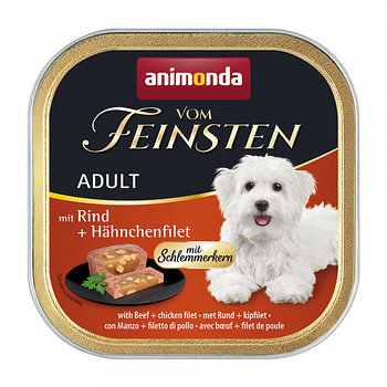 Animonda Vom Feinsten ADULT "Меню для гурманов" для собак с говядиной и куриным филе , 150гр
