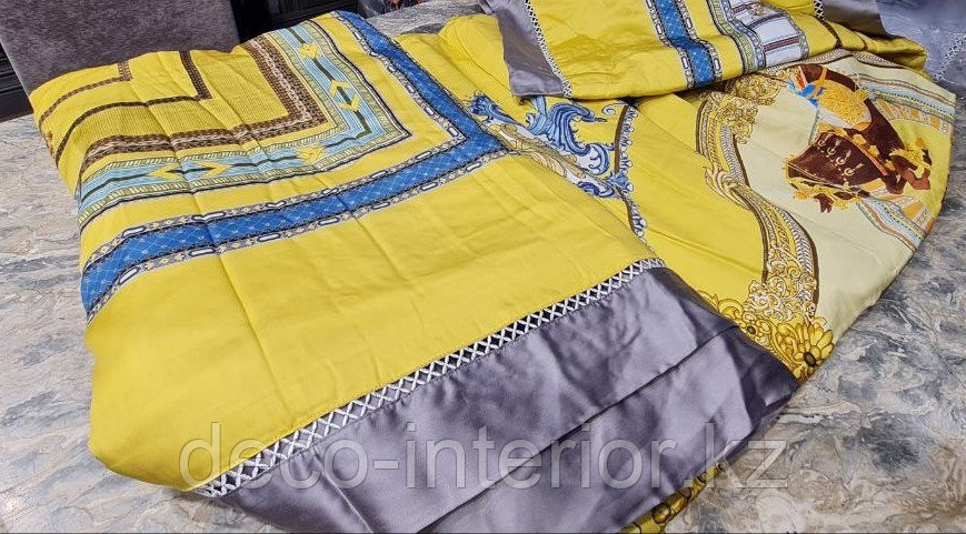 Комплект постельного белья из тенселя с одеялом и рисунком лошадей - фото 7 - id-p108146323