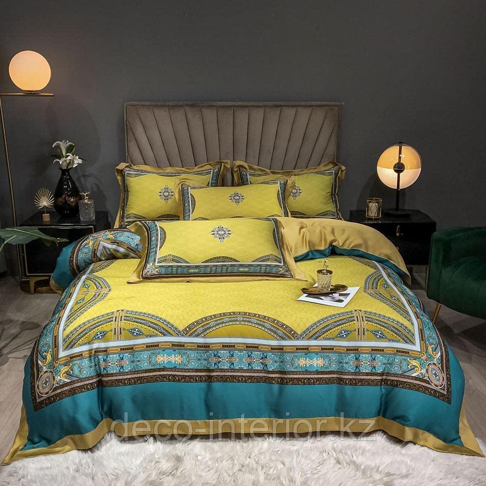 Комплект постельного белья из тенселя с одеялом и рисунком лошадей - фото 8 - id-p108146323