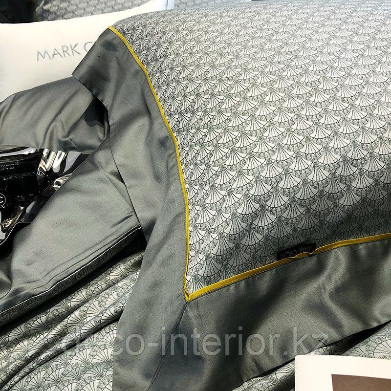 Комплект постельного белья двуспальный из сатина с геометрическим принтом - фото 4 - id-p108146531