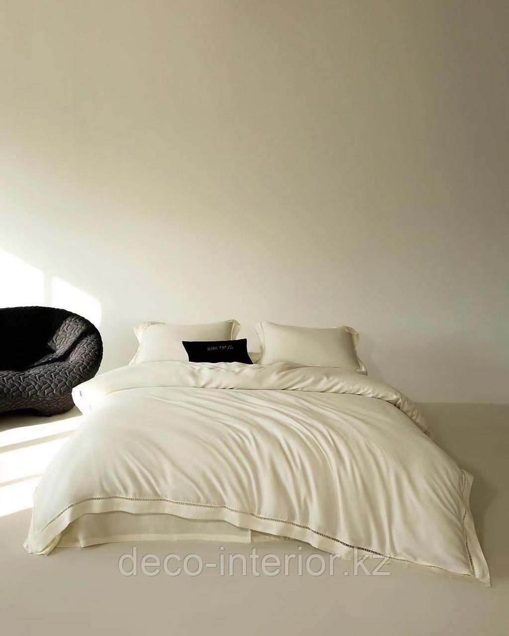 Комплект постельного белья KING SIZE из тенселя с вышивкой - фото 4 - id-p108146623