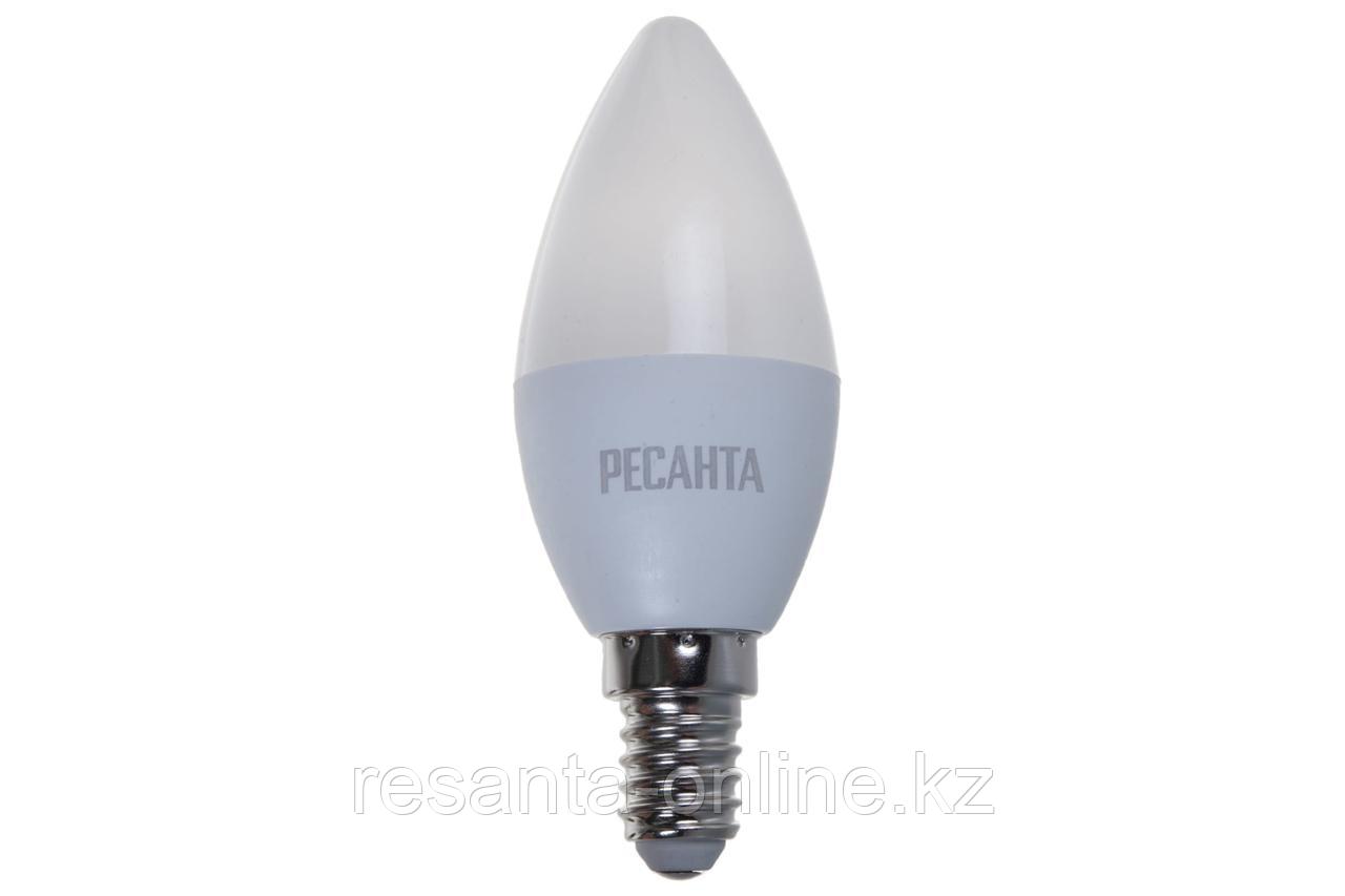 Светодиодная лампа Ресанта LL-R-C37-5W-230-3K-E14 (свеча, 5Вт, тепл., Е14)