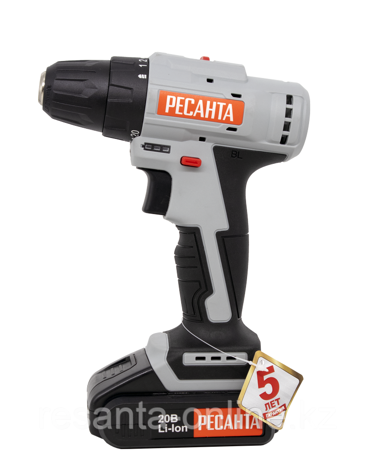 Заказывайте Дрель-шуруповерт аккумуляторная ДА-20-2ЛК-Б (2,0 А/ч ...