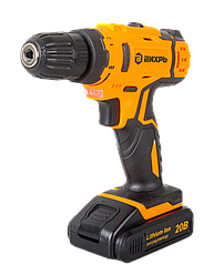 Дрель-шуруповерт аккумуляторная Вихрь ДА-20Л-2КА с набором оснастки 65 предметов