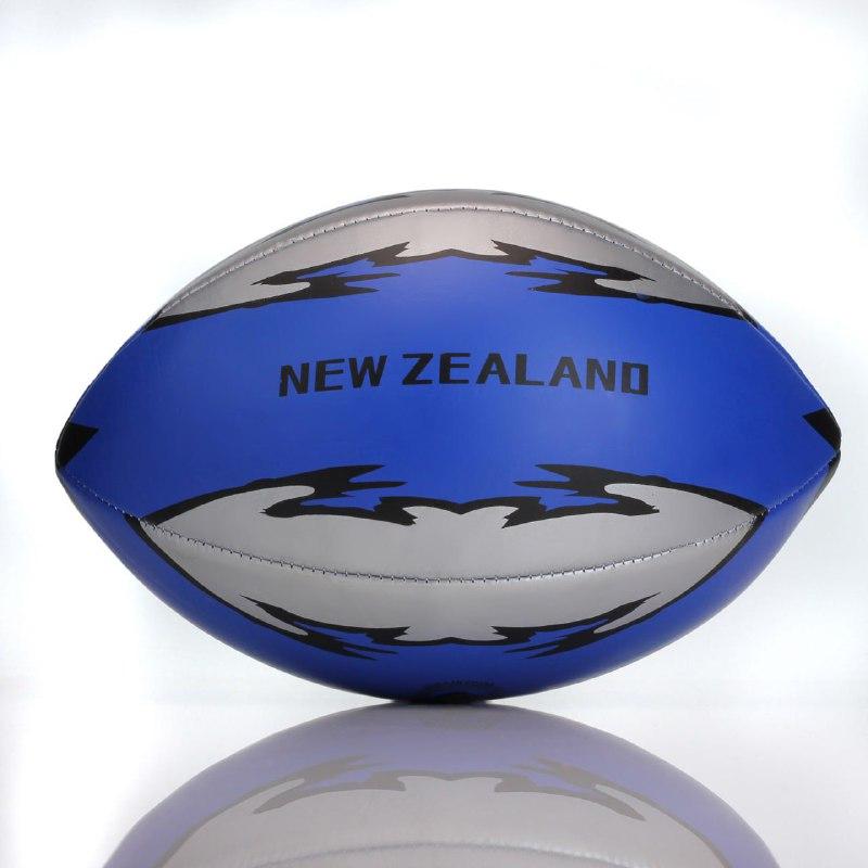 Мяч для регби New Zealand синий серый AF-4530 большой профессиональный