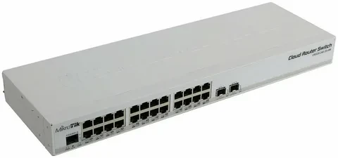 Сетевой коммутатор MikroTik CRS326-24G-2S+RM Cloud Router Switch (24UTP/WAN 1000Mbps + 2SFP+)