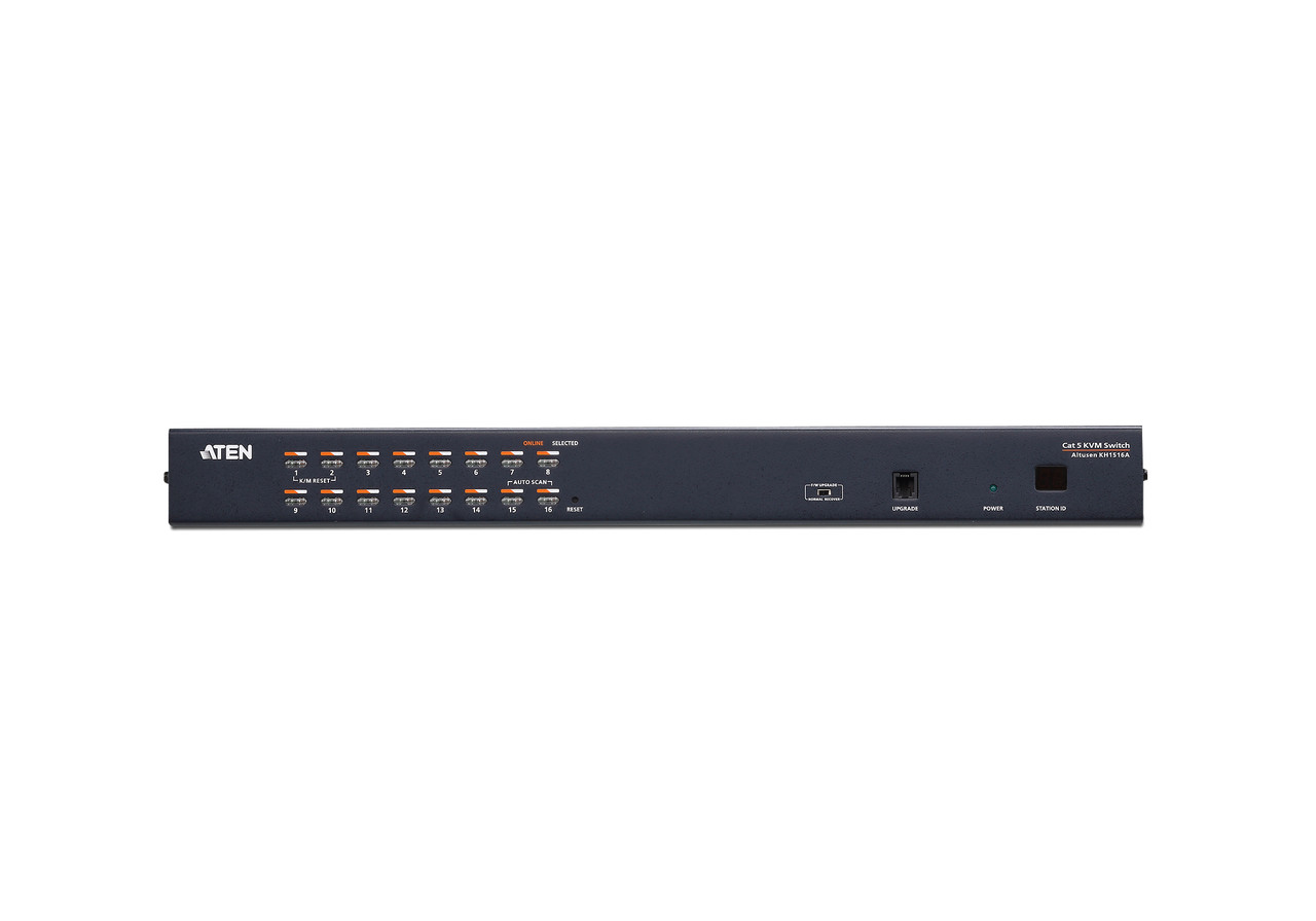 16-портовый мультиинтерфейсный (DisplayPort, HDMI, DVI, VGA) КВМ-переключатель по кабелю Cat 5 KH1516A ATEN - фото 2 - id-p108149872