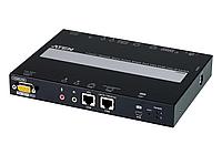 IP рұқсаты бар 1 портты VGA KVM қосқышы және CN9000 ATEN 1-жергілікті/қашықтағы сеансын қолдау