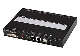 1-портовый DVI KVM-переключатель с доступом по IP и поддержкой 1-локального/удаленного сеанса CN9600  ATEN