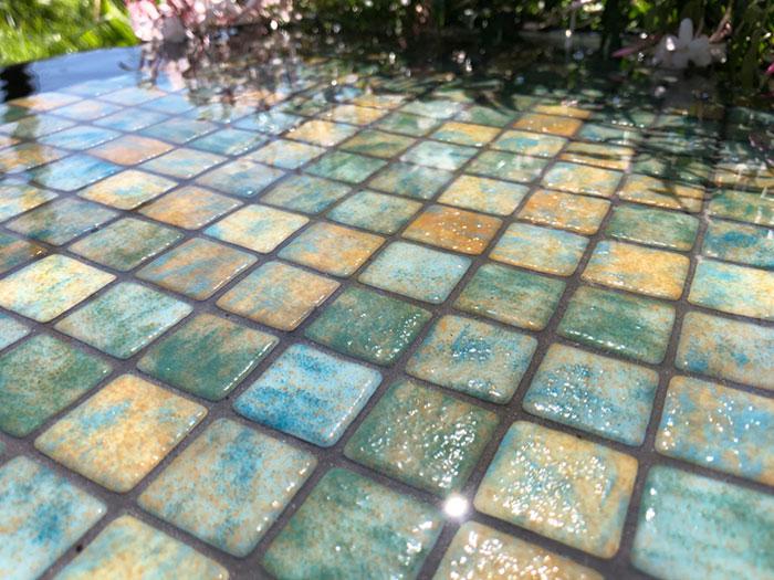 Стеклянная мозаика Reviglass Sandy Bali (Коллекция Paradise Stones, цвет: зелёный) - фото 3 - id-p108150369