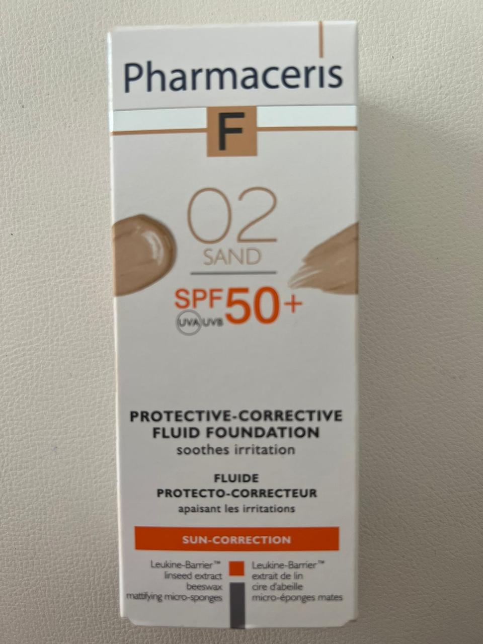 Солнцезащитный крем Pharmaceris F Protective-Corrective Fluid Foundation SPF 50+. Тон 02 песочный . - фото 1 - id-p108151566