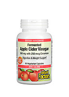 Яблочный уксус, 500 мг, 90 капсул, Natural Factors