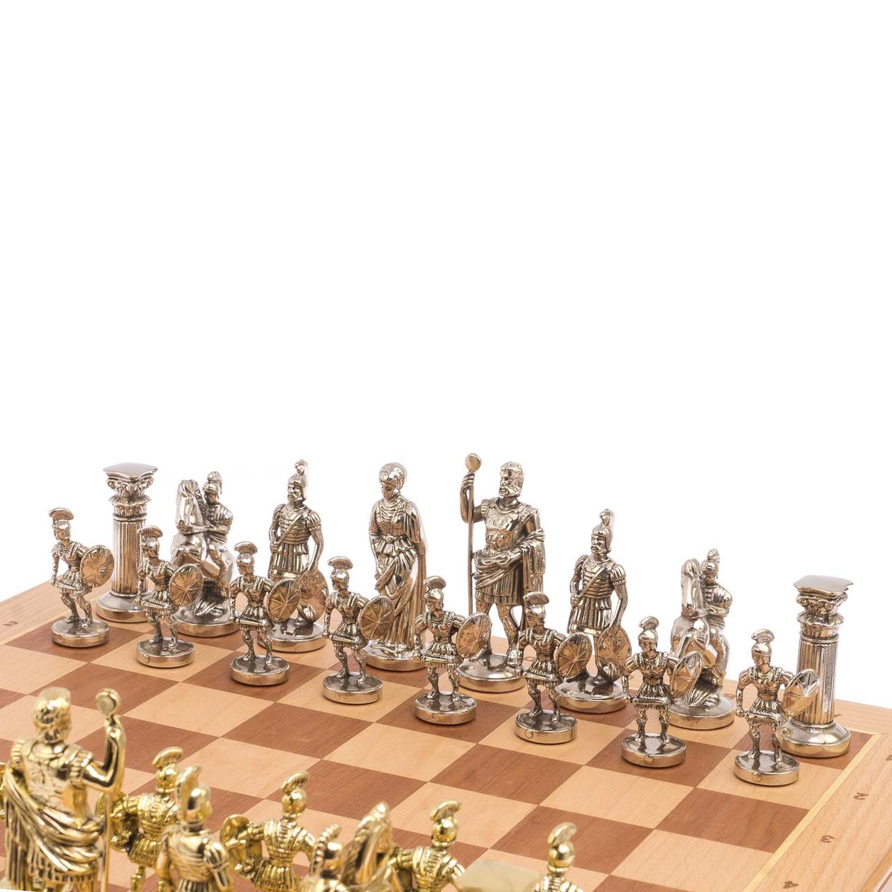 Шахматный ларец "Римляне" доска бук 43,5х43,5 см / Шахматы подарочные / Шахматный набор / Настольная игра - фото 3 - id-p108151671