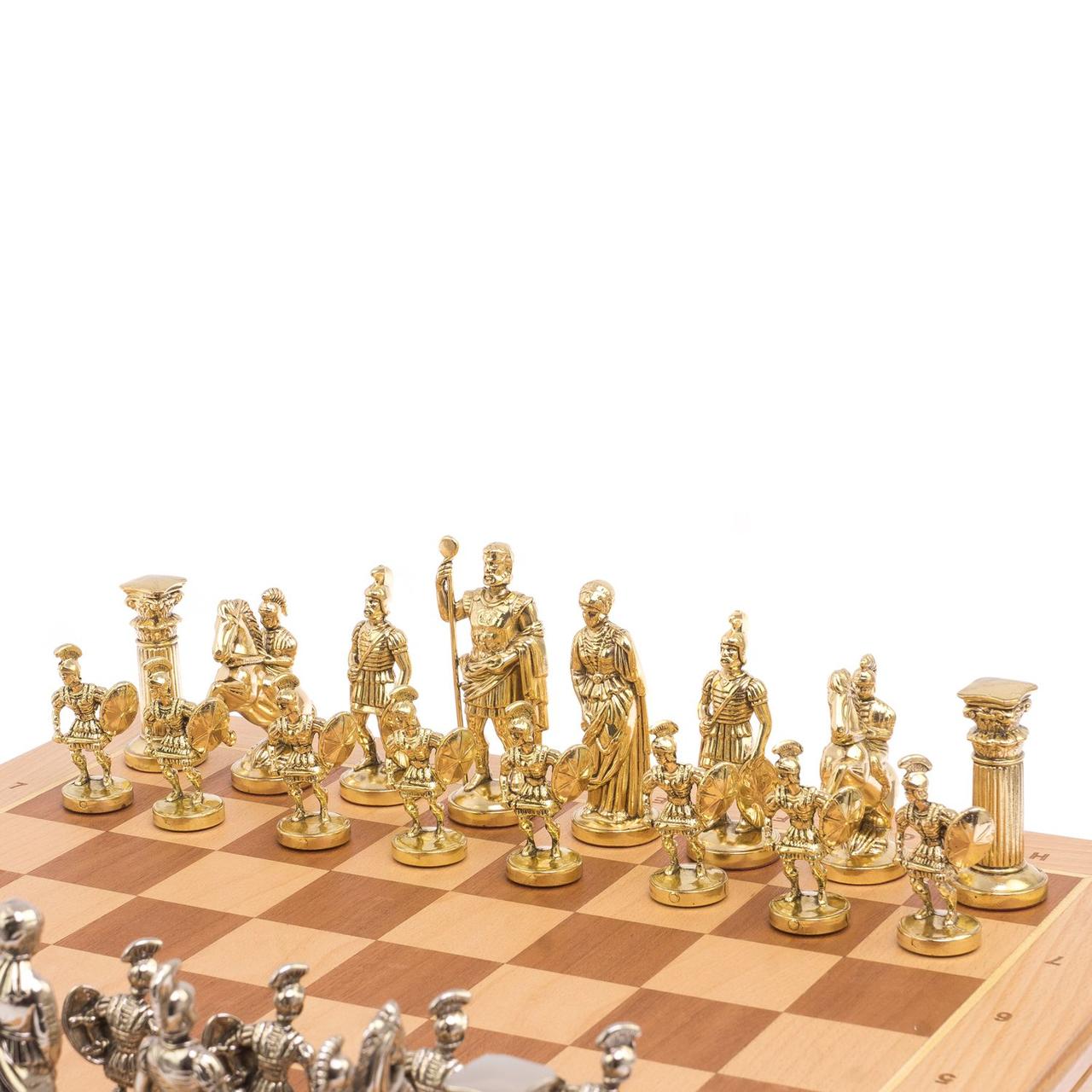 Шахматный ларец "Римляне" доска бук 43,5х43,5 см / Шахматы подарочные / Шахматный набор / Настольная игра - фото 4 - id-p108151671