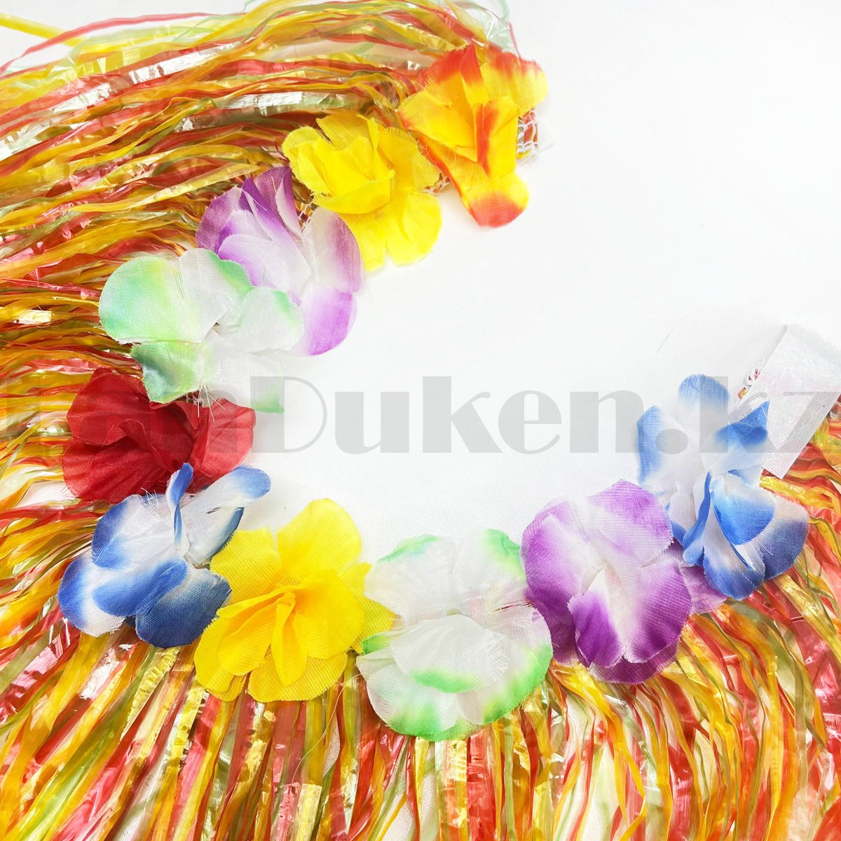 Юбка гавайская с цветами 59 см разноцветная - фото 4 - id-p108151677