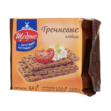 Хлебцы Щедрые гречневые 100г.