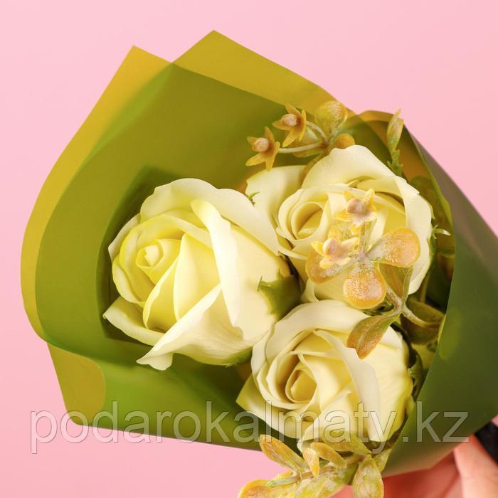 Букет мыльных роз, белые - фото 2 - id-p98118800