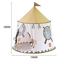 Палатка домик шалаш для детей "Вигвам вождя" с окном, фото 2