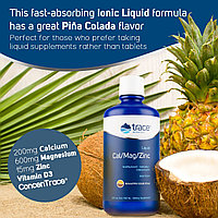 Liquid Cal/Mag/Zinc, 473 ml, Trace minerals Pina colada