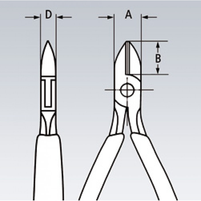 Кусачки боковые для электроники KNIPEX KN-7742130 - фото 2 - id-p108159825