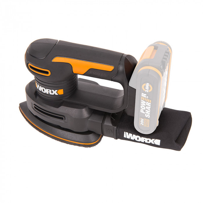 Дельто-шлифовальная машина аккумуляторная WORX WX822.9 20В - фото 3 - id-p108159844