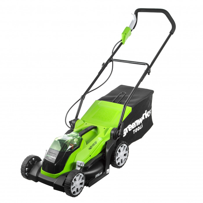 Газонокосилка аккумуляторная G-MAX 40V GREENWORKS G40LM35 NEW - фото 1 - id-p108162836