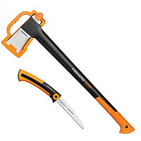 Набор Fiskars Топор X25 + Пила SW73