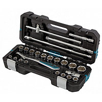 Набор инструментов 24 предмета, 120 зубьев, CrV, 1/2" GROSS 14147