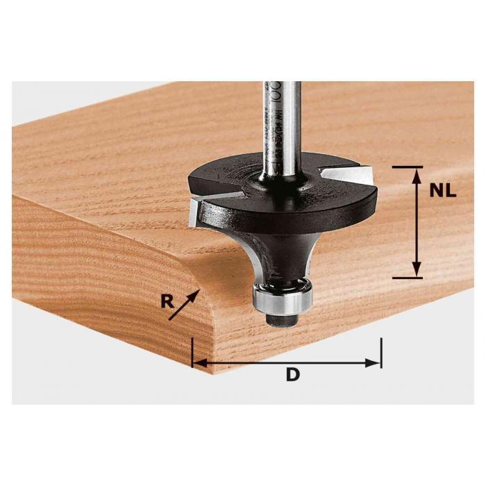 Фреза скругляющая HW с хвостовиком 8 мм FESTOOL HW S8 D16,7/R2 KL - фото 1 - id-p108160617