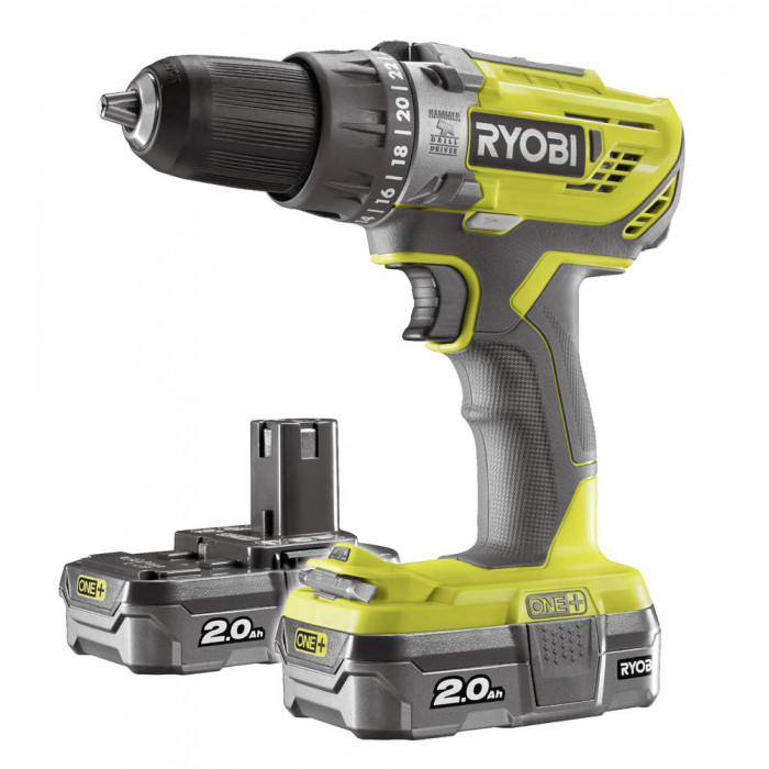 Дрель-шуруповерт аккумуляторная Ryobi R18DD3-220S - фото 1 - id-p108161593