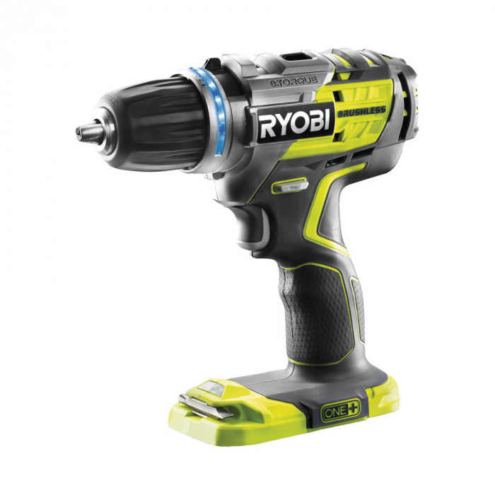 Дрель-шуруповерт бесщеточная аккумуляторная Ryobi R18DDBL-0 ONE+ - фото 2 - id-p108161594